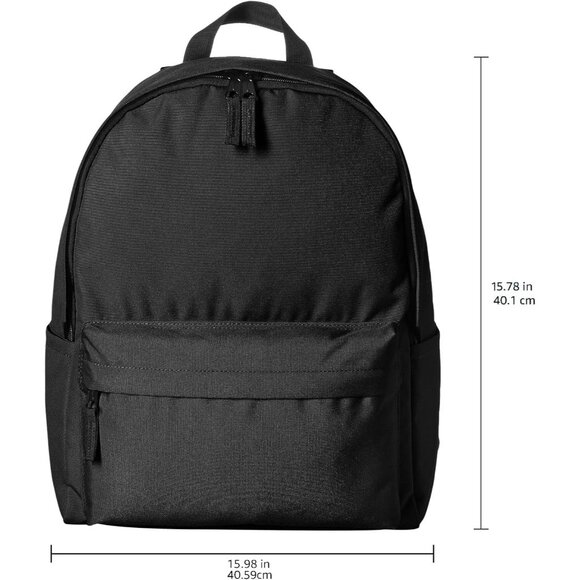 🆕 Men Black Classic School Lightweight Durable Featuring Adjustable Backpack - Picture 6 of 7